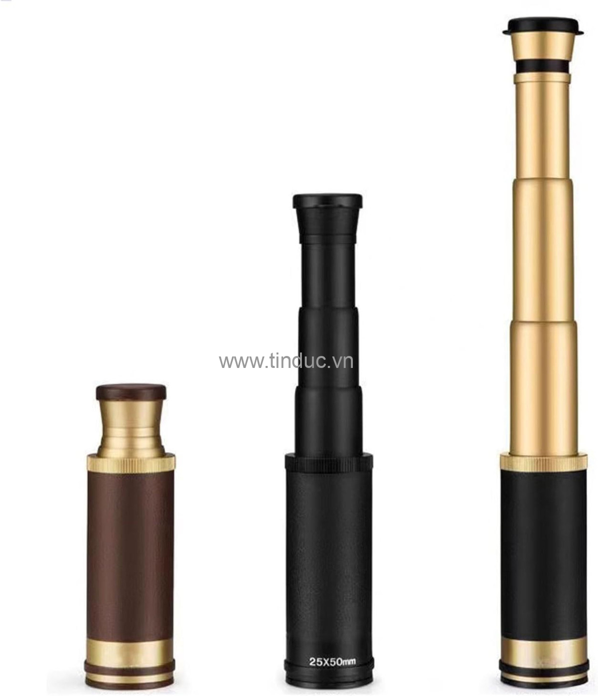 Ống nhòm một mắt siêu nét gấp gọn TERINO BA-50CB (25X50mm, lăng kính BAK4, chống nước, HD, màu đen) - Hàng chính hãng