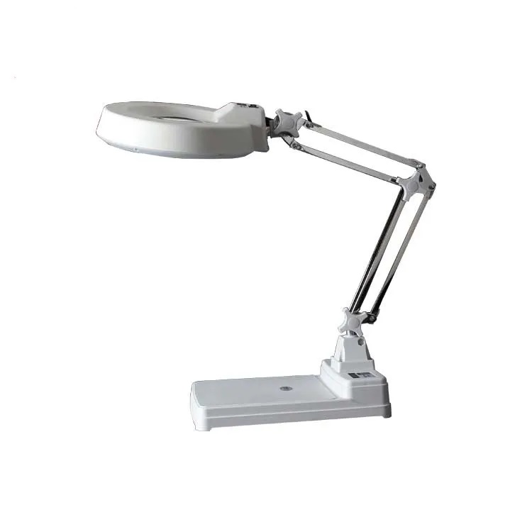 Kính lúp để bàn có đèn TERINO 86C-20X (phóng đại 20X, Led, màu trắng) - Hàng chính hãng