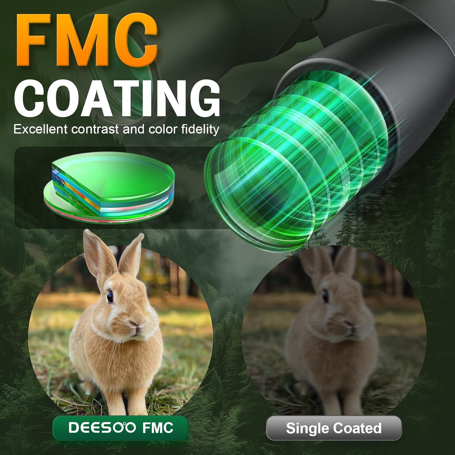 Ống nhòm hai mắt zoom cao cấp Terino BZ-1050HD ( lăng kính BAK4, HD, độ phóng đại lớn, thấu kính FMC, màu đen) - Hàng chính hãng