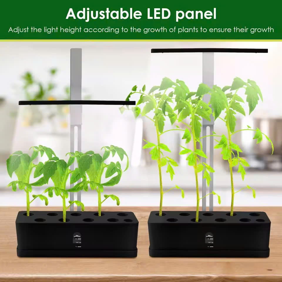 Đèn trồng cây thủy canh tự động Terino DA-02 (tích hợp đèn LED toàn dải phổ ánh sáng – ứng dụng trồng rau sạch, cây cảnh, hoa trong nhà) - Hàng chính hãng