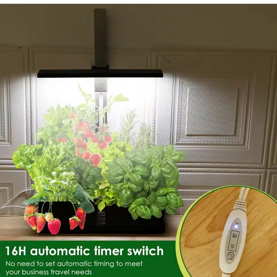 Đèn trồng cây thủy canh tự động Terino DA-02 (tích hợp đèn LED toàn dải phổ ánh sáng – ứng dụng trồng rau sạch, cây cảnh, hoa trong nhà) - Hàng chính hãng