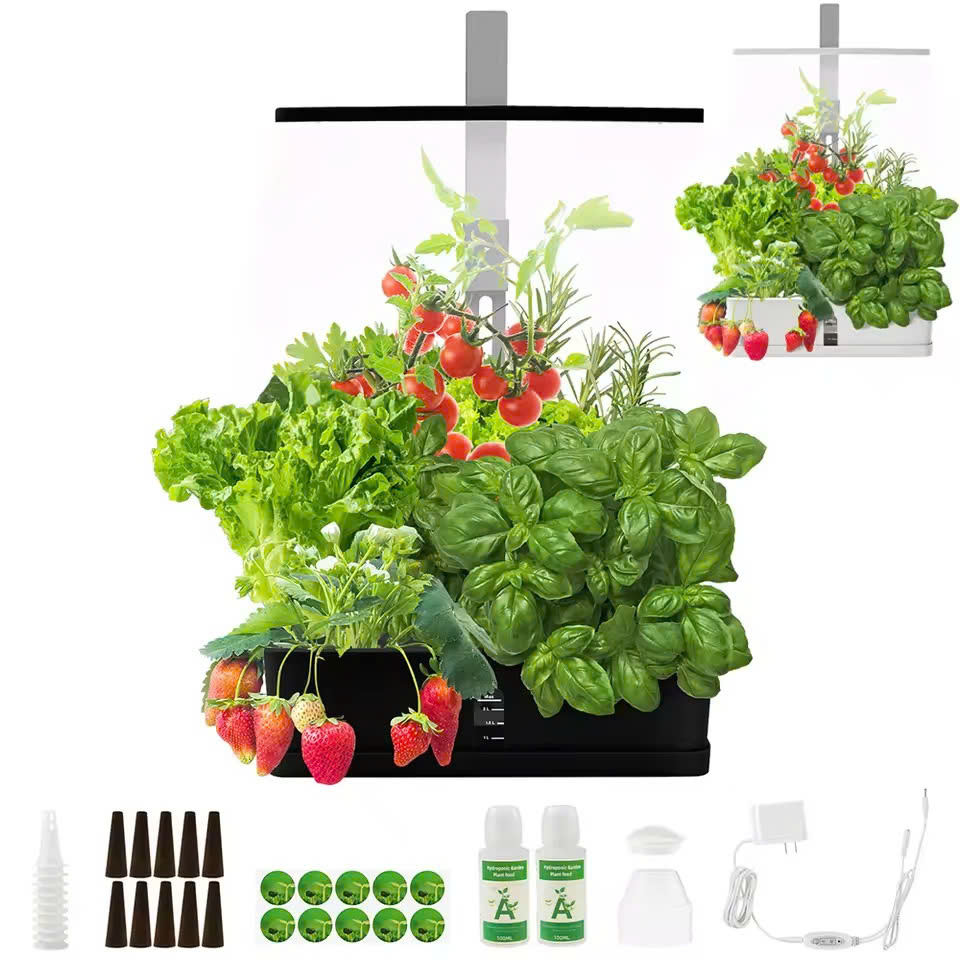 Đèn trồng cây thủy canh tự động Terino DA-02 (tích hợp đèn LED toàn dải phổ ánh sáng – ứng dụng trồng rau sạch, cây cảnh, hoa trong nhà) - Hàng chính hãng