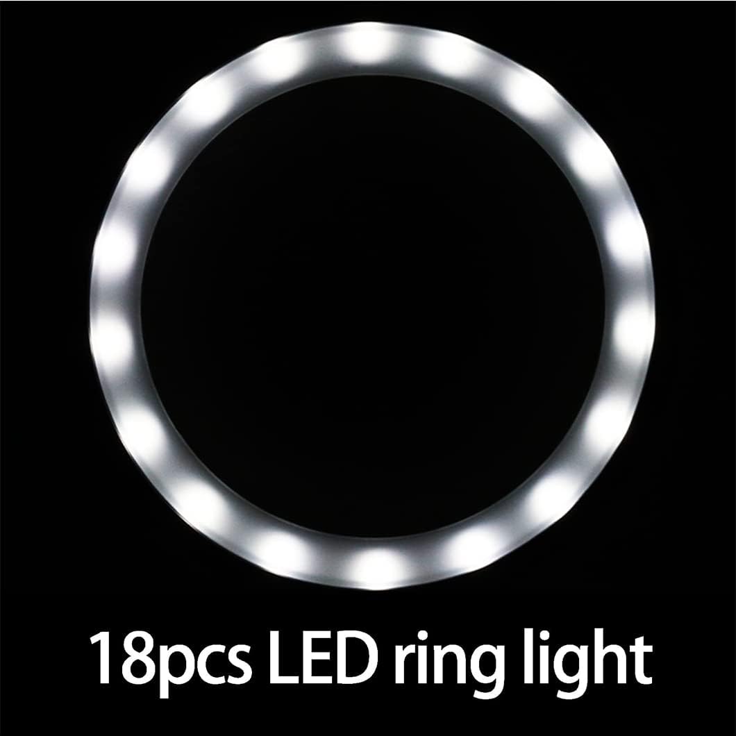 Kính lúp cầm tay đọc sách cao cấp Terino DE-9B (10x/20x, màu đen, có đèn led) - Hàng chính hãng
