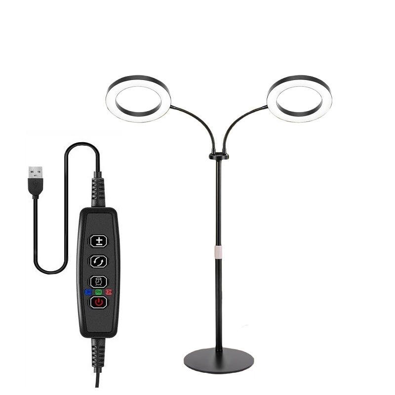 Đèn LED chống nước trồng cây trong nhà Terino DX-01 (Ánh sáng toàn dải, có hẹn giờ tụ động, dạng đứng cao 15.24 cm, thu ngắn linh hoạt) – Hàng chính hãng