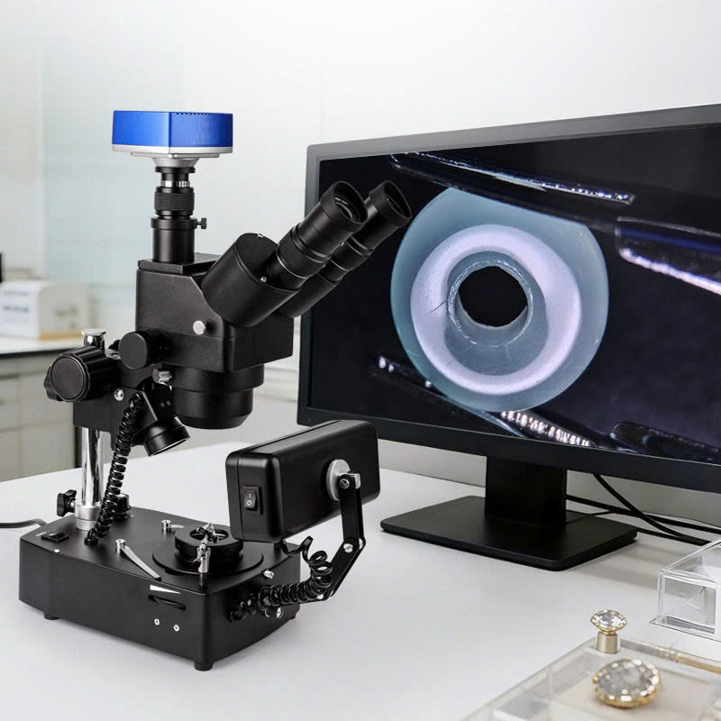 Kính hiển vi soi, kiểm tra đá quý chuyên dụng Terino GEM-22 Pro (Tích hợp camera 4K, soi đá quý và kim cương) - Hàng chính hãng