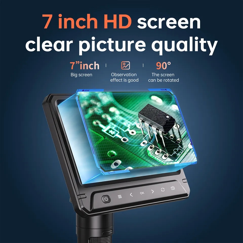 Kính hiển vi kỹ thuật số tích hợp camera Terino HD1200B- IPS (Phóng đại 1200X, 7 Inch, 12MP) - Hàng chính hãng