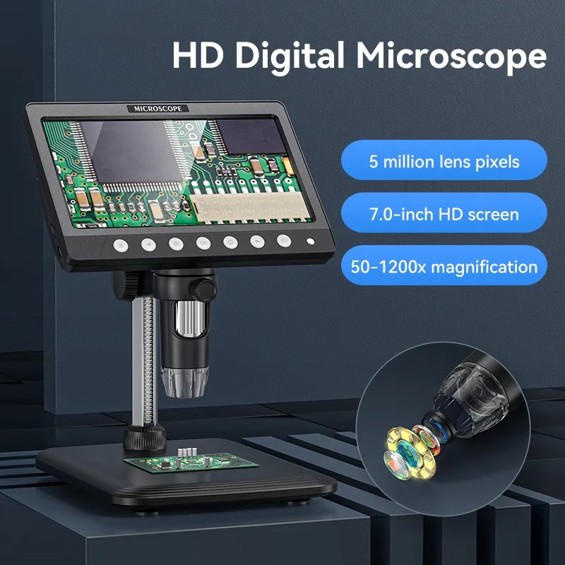 Kính hiển vi kỹ thuật số Terino HD1200X-TN (độ phóng đại 1200X, LCD 7 inch IPS)- Hàng chính hãng