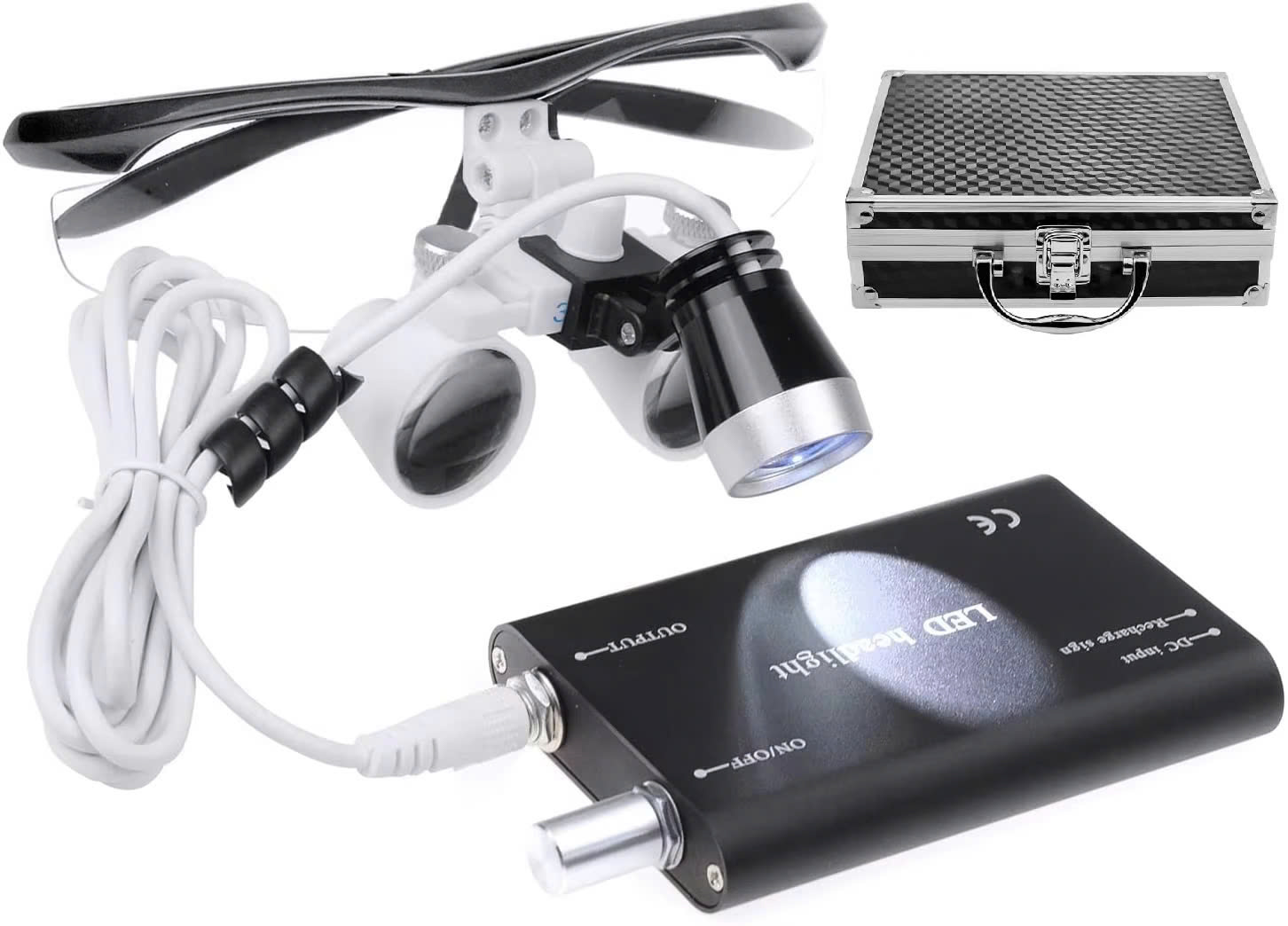 Kính lúp cao cấp có đèn, gắn mắt kính TERINO R00-4D - Hàng chính hãng