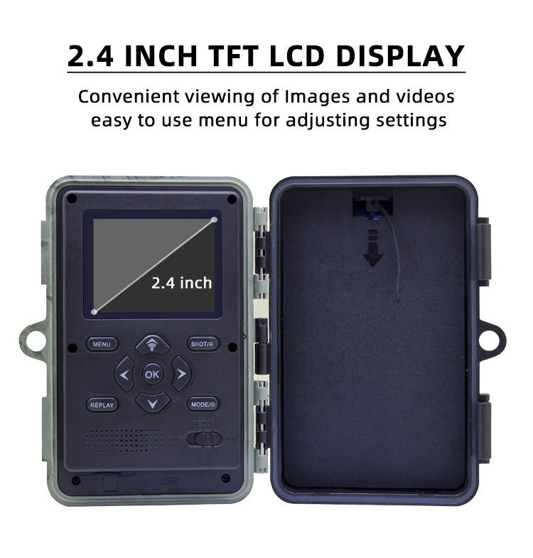 Máy bẫy ảnh chất lượng cao Terino RD30-4K Pro (30 MP, Video 4K, Xem hình ảnh trên LCD, qua Wifi, IR 940nm không phát hiện) - Hàng chính hãng