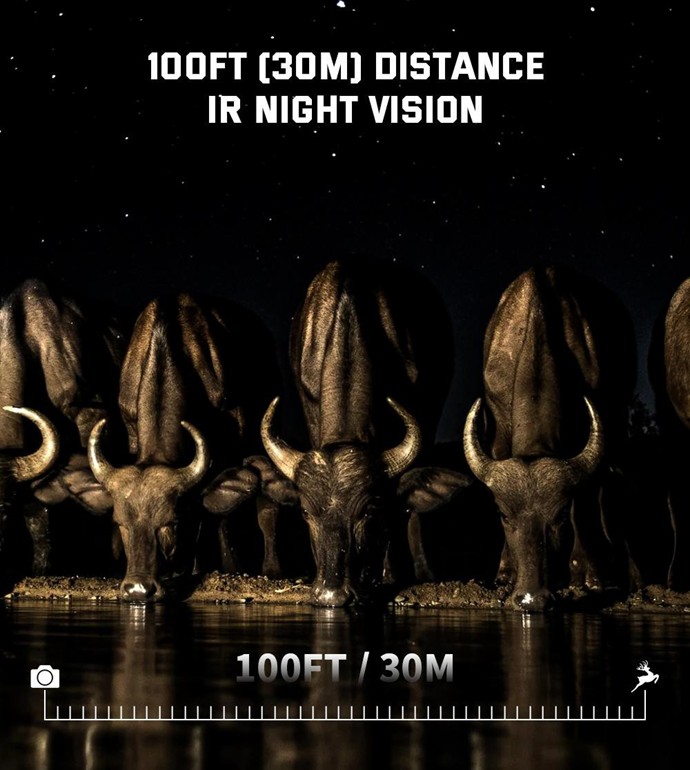 Máy bẫy ảnh Terino RD36W-4K (quay, chụp ảnh ban đêm có màu,36 MP, video 4K, chống nước IP67,cảm biến PIR siêu nhạy) - Hàng chính hãng