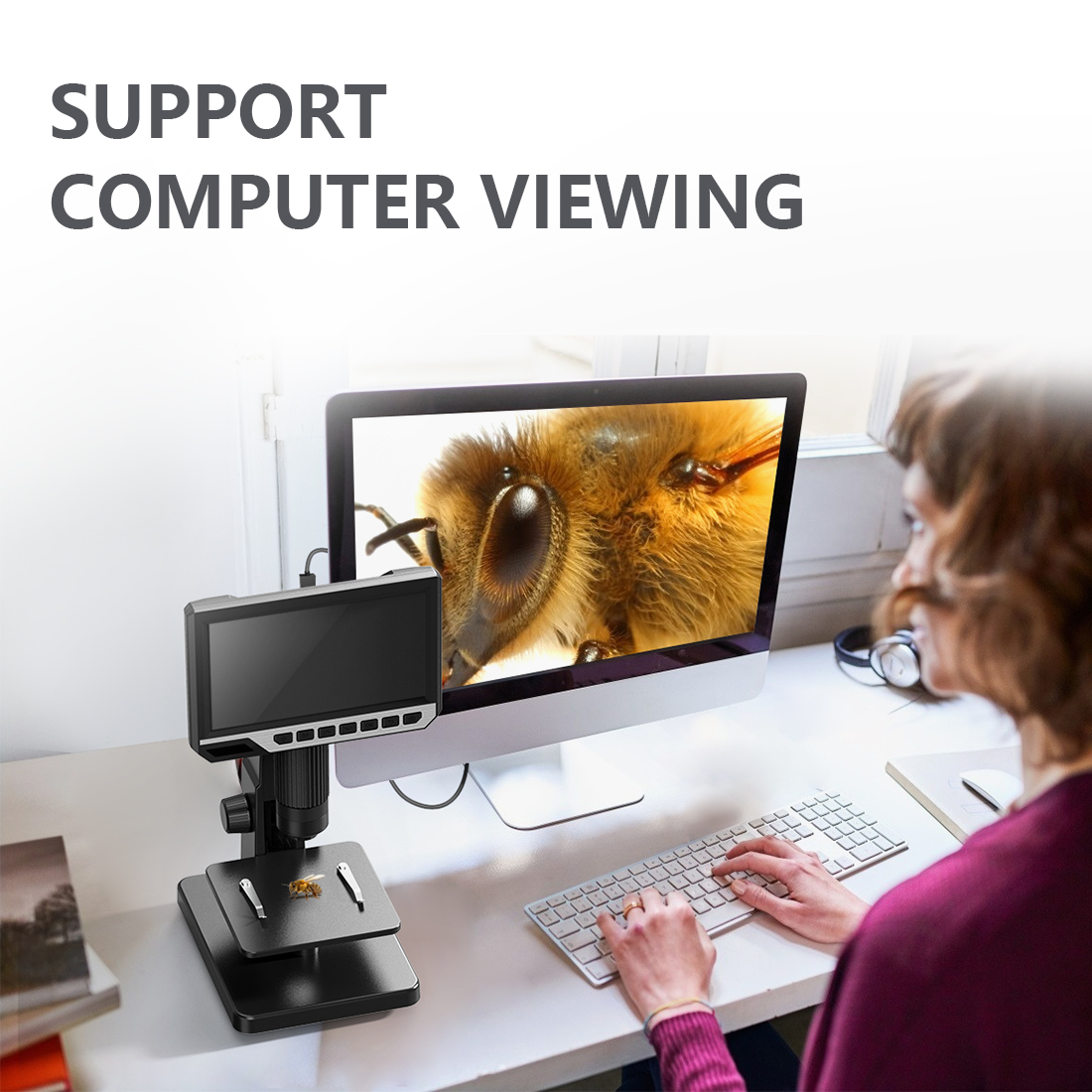 Kính hiển vi kỹ thuật số tích hợp camera Terino SMD-4K (Phóng đại 2000X)