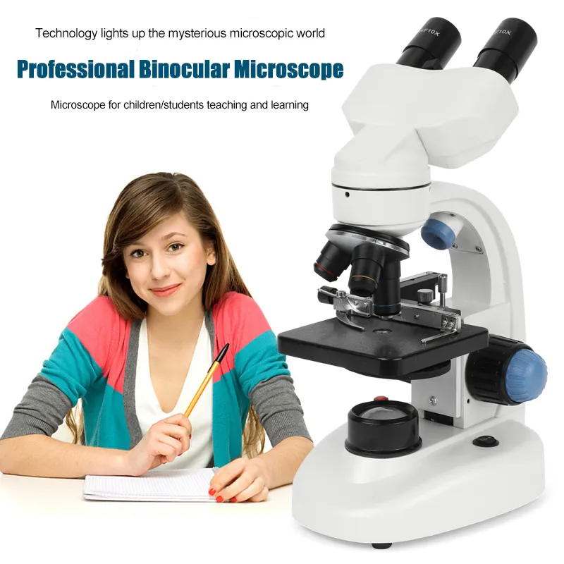 Kính hiển vi sinh học hai mắt Terino XW-002 (phóng đại 40x-1000x, dùng phòng lab) - Hàng chính hãng