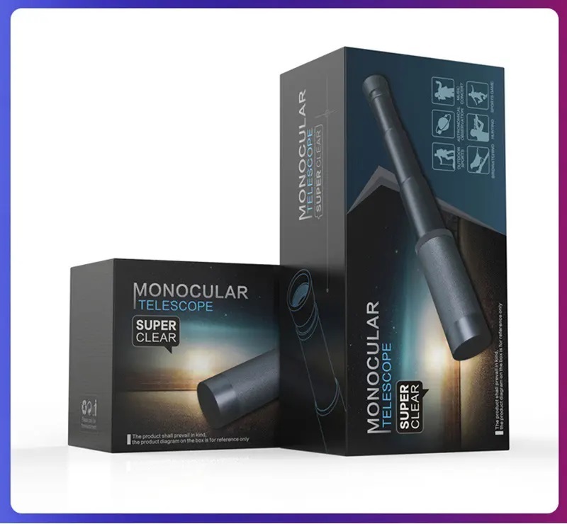 Ống nhòm một mắt siêu nét gấp gọn TERINO BA-50CB (25X50mm, lăng kính BAK4, chống nước, HD, màu đen) - Hàng chính hãng