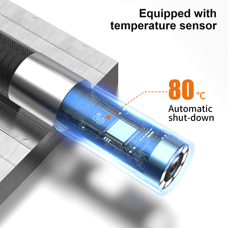 Thiết bị camera soi khe hẹp cao cấp Terino HDS10 (Dây 2 mét, xoay 360 độ, màn hình 5.0 inch IPS, đường kính đầu dò 8.5mm, Camera nội soi công nghiệp) - Hàng chính hãng
