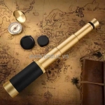 Ống nhòm một mắt siêu nét gấp gọn TERINO BA-50BG (25X50mm, lăng kính BAK4, chống nước, HD, màu vàng-đen) - Hàng chính hãng