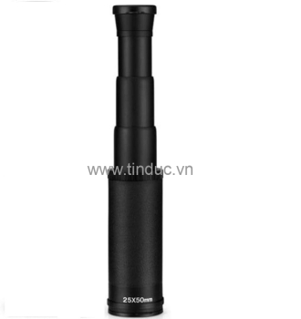 Ống nhòm một mắt siêu nét gấp gọn TERINO BA-50CB (25X50mm, lăng kính BAK4, chống nước, HD, màu đen) - Hàng chính hãng