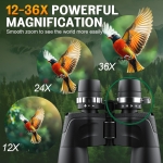 Ống nhòm hai mắt zoom cao cấp Terino BZ-1050HD ( lăng kính BAK4, HD, độ phóng đại lớn, thấu kính FMC, màu đen) - Hàng chính hãng