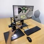 Kính hiển vi kỹ thuật số công nghiệp có thước đo Terino CA38MPHD kèm LCD 23.8 inch (Phiên bản tích hợp đo kích thước đối tượng, Phóng đại 7x-180X, Camera HDMI/USB/Mouse, Full HD) - Hàng chính hãng