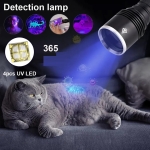 Đèn pin sạc cầm tay tia cực tím (UV) cao cấp Terino D113-UV (365nm, 20W)- Hàng chính hãng
