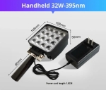 Đèn tia UV cầm tay dùng cho công nghiệp Terino D320-UV (395nm, 32W, sấy keo UV, keo quang học, sơn cách điện, sửa chữa màn hình LCD) - Hàng chính hãng