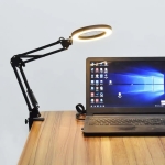 Kính lúp gắn bàn có đèn TERINO DE-5XW (phóng đại 5X, Led, màu trắng) - Hàng chính hãng