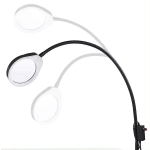 Kính lúp gắn bàn có đèn TERINO DE-7SB (phóng đại 8X và 15X, Led, màu đen) - Hàng chính hãng