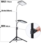 Đèn LED trồng cây Terino DM-03 (Toàn dải phổ, Kiểu giá 3 chân, dạng đứng, cao từ (40cm - 170cm), thu ngắn linh hoạt) - Hàng chính hãng