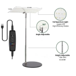 Đèn LED chống nước trồng cây trong nhà Terino DM-04 (Ánh sáng toàn dải, có hẹn giờ tự động, loại để bàn, có điều chỉnh được độ cao) – Hàng chính hãng