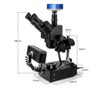 Kính hiển vi soi, kiểm tra đá quý chuyên dụng Terino GEM-22 Pro (Tích hợp camera 4K, soi đá quý và kim cương) - Hàng chính hãng