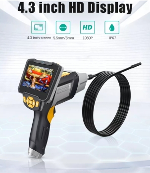 Thiết bị camera soi khe hẹp Terino HD112 (Dây 5 mét, màn hình 4.3inch HD, đường kính 8mm, Camera nội soi công nghiệp) - Hàng chính hãng