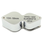 Kính lúp cầm tay Terino LH-10X-20X (Phóng đại 10x và 20x, vỏ kim loại) - Hàng chính hãng