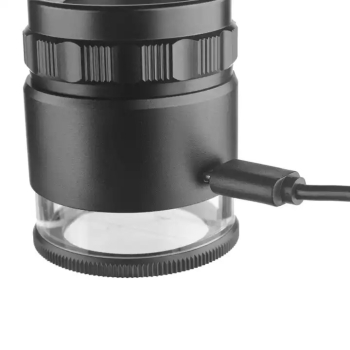 Kính lúp cầm tay có thước đo Terino MG-75A (10x, đèn led, kèm pin sạc) - Hàng chính hãng