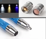 Đèn pin giám định đá quý (3 trong 1) TERINO T814 (Đèn UV-Trắng-Vàng dùng để kiểm tra ngọc, đá quý, hổ phách, trang sức và tiền) – Hàng chính hãng